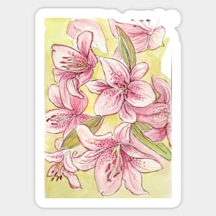 Lilies Bouquet Sticker